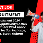 AMNS Recruitment 2024 Apply Online: Section Incharge, Hazira, Gujarat
