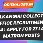 Malkangiri Collector Office Recruitment 2024 : Apply for 27 Lady Matron Posts