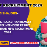Rajasthan RSMSSB Hostel Superintendent Result 2024 | Rajasthan New Recruitment 2024