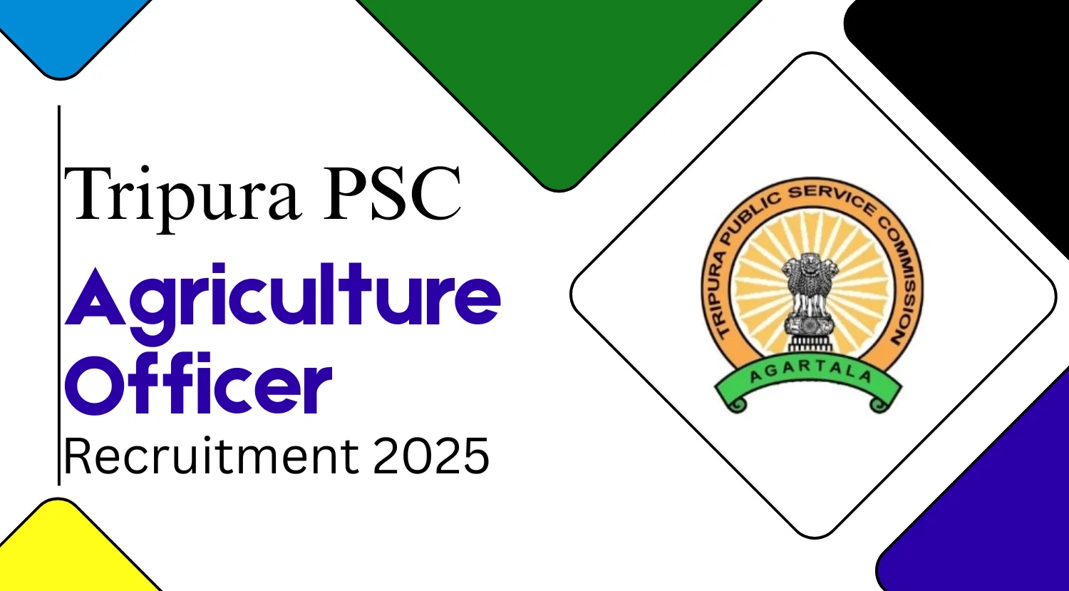 Odishajobs- Tripura TPSC Agriculture Officer Recruitment 2025- TPSC Recruitment 2025 Apply Online
