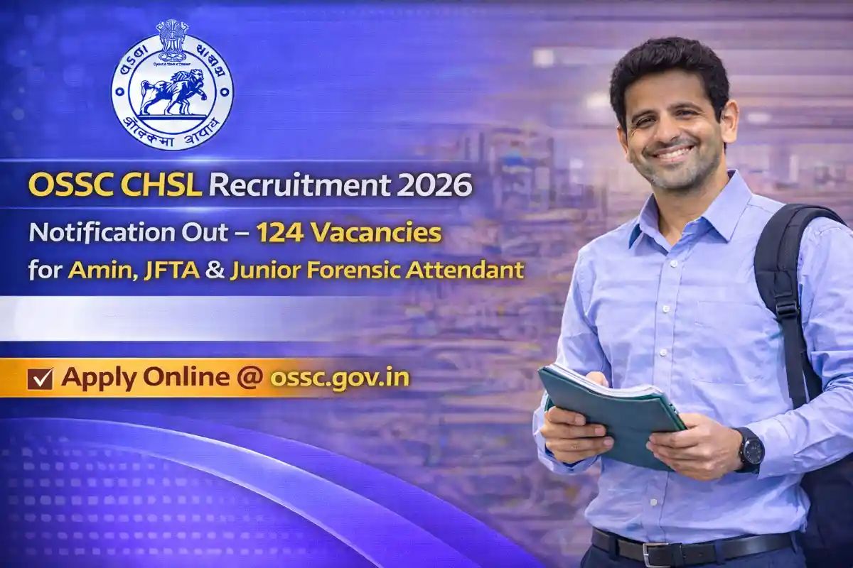 Odishajobs | OSSC CHSL Recruitment 2026 Notification PDF Out